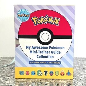 Pokémon My Awesome Pokémon Mini-Trainer Guide Collection Book Set No Stickers